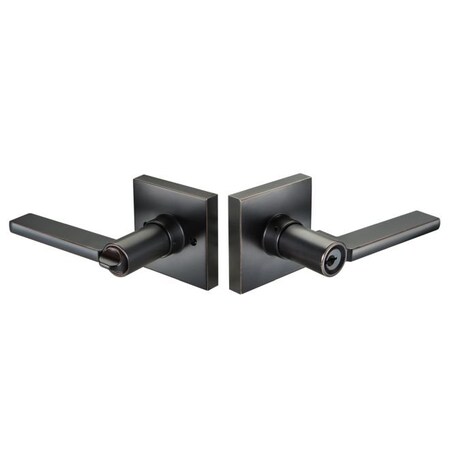 Yale Entry Lock Seabrook Lever Square Rose Schlage C Key Oil Rubbed Bronze SBE10BP6SQSC